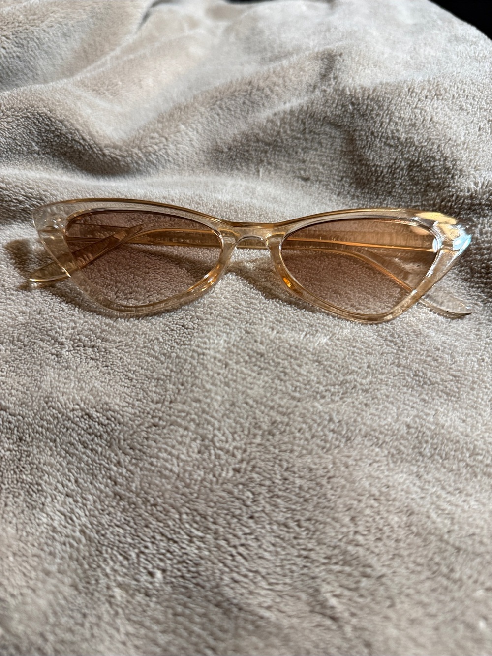 Clear Amber Cat-Eye Sunglasses - Women Accessories - Picture 1 of 1